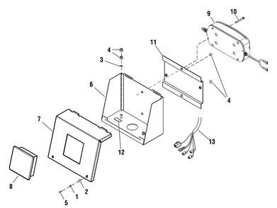 Part Location Diagram of 704173 Briggs and Stratton Panel-control